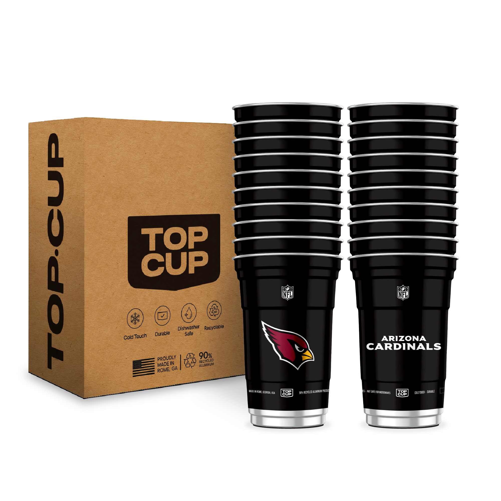 Top Cup Arizona Cardinals NFL Aluminum Cup