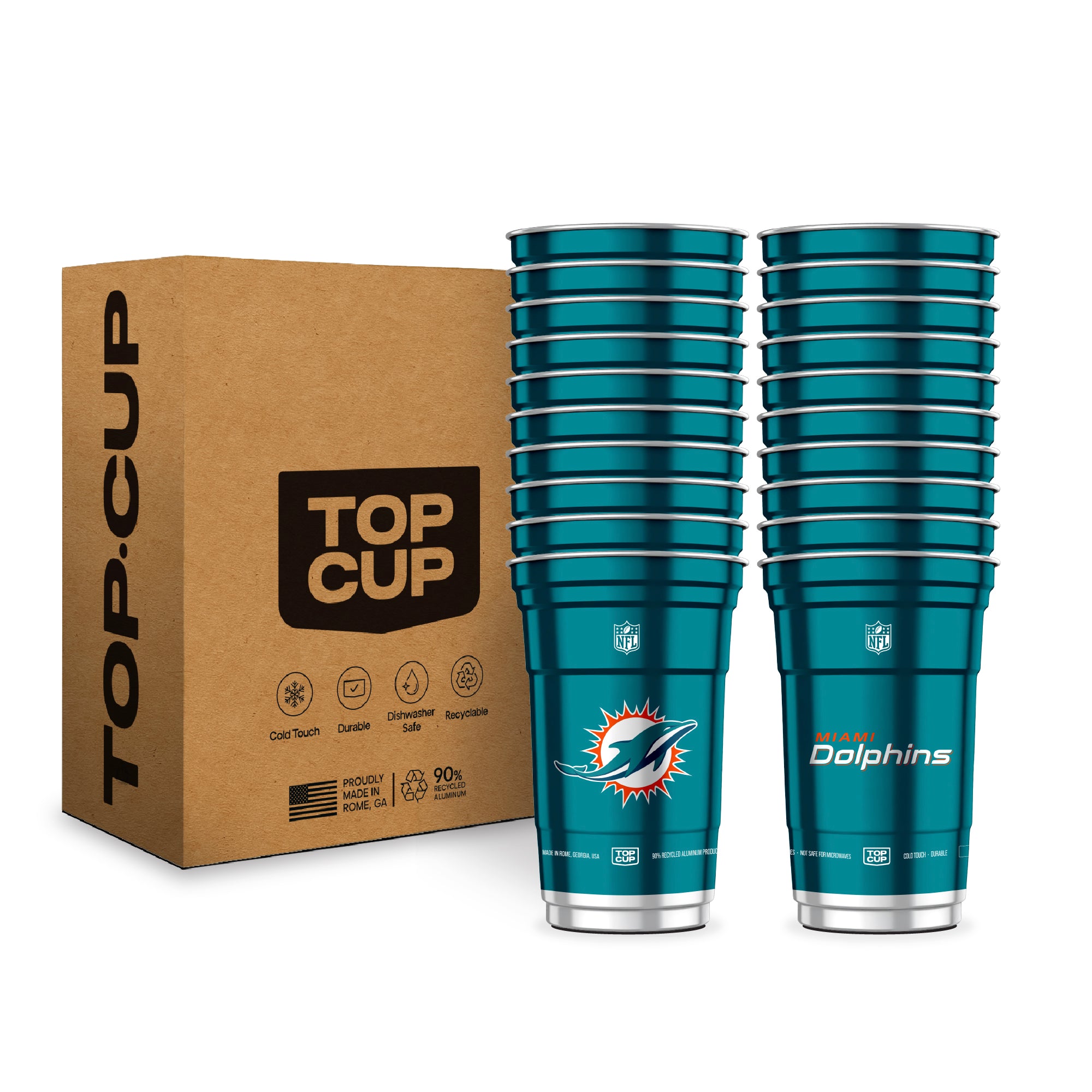 Top Cup Miami Dolphins NFL Aluminum Cup