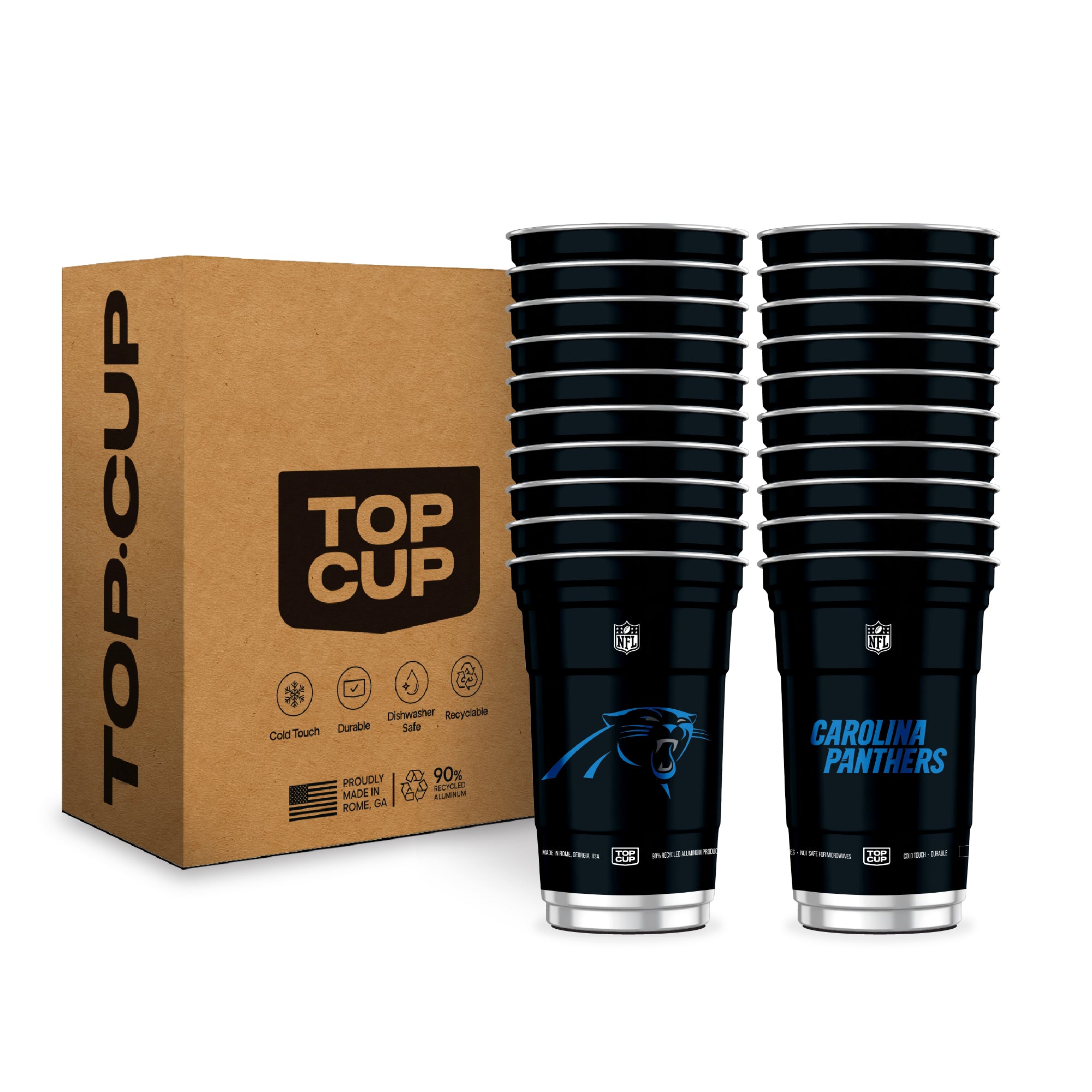 Top Cup Carolina Panthers NFL Aluminum Cup