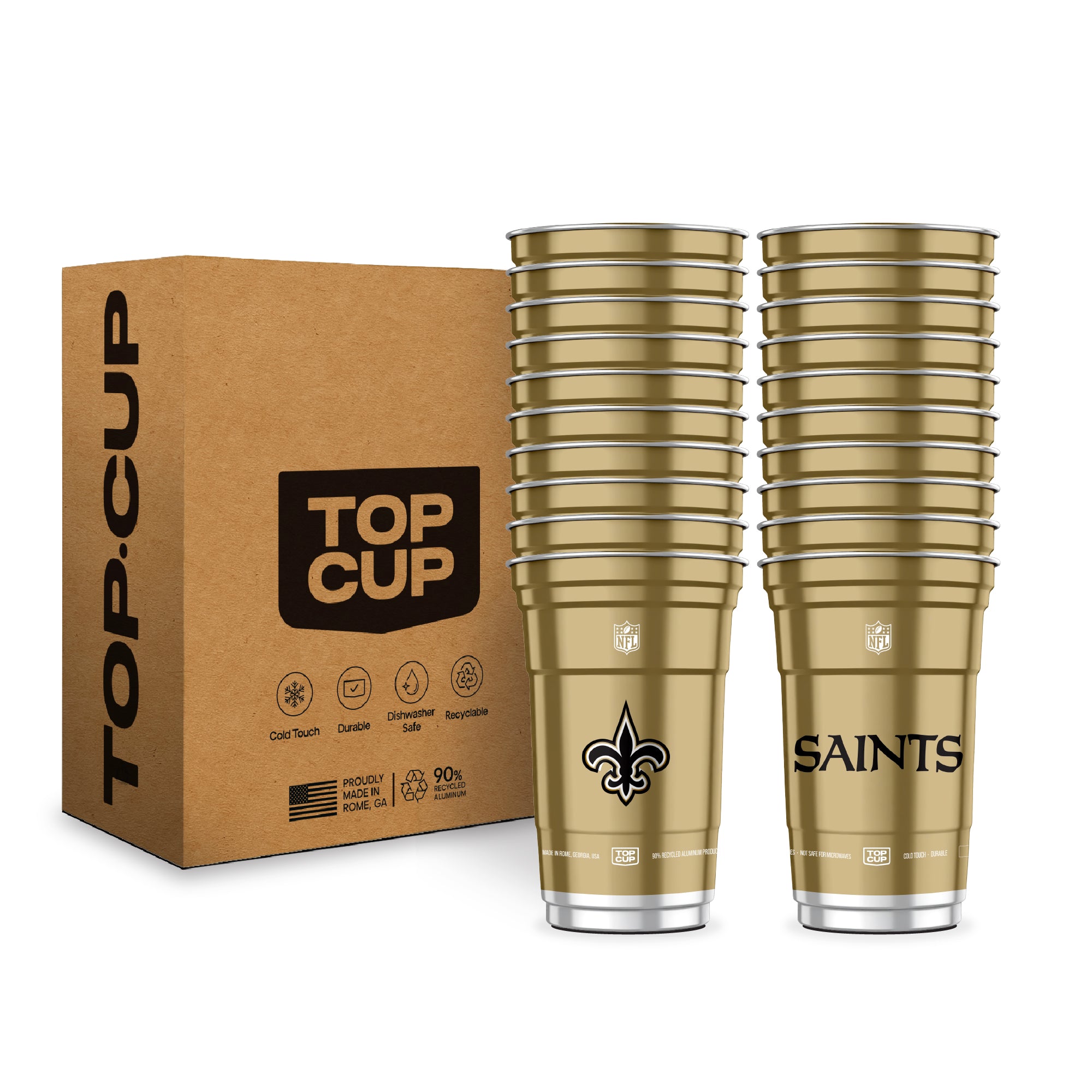 Top Cup New Orleans Saints NFL Aluminum Cup