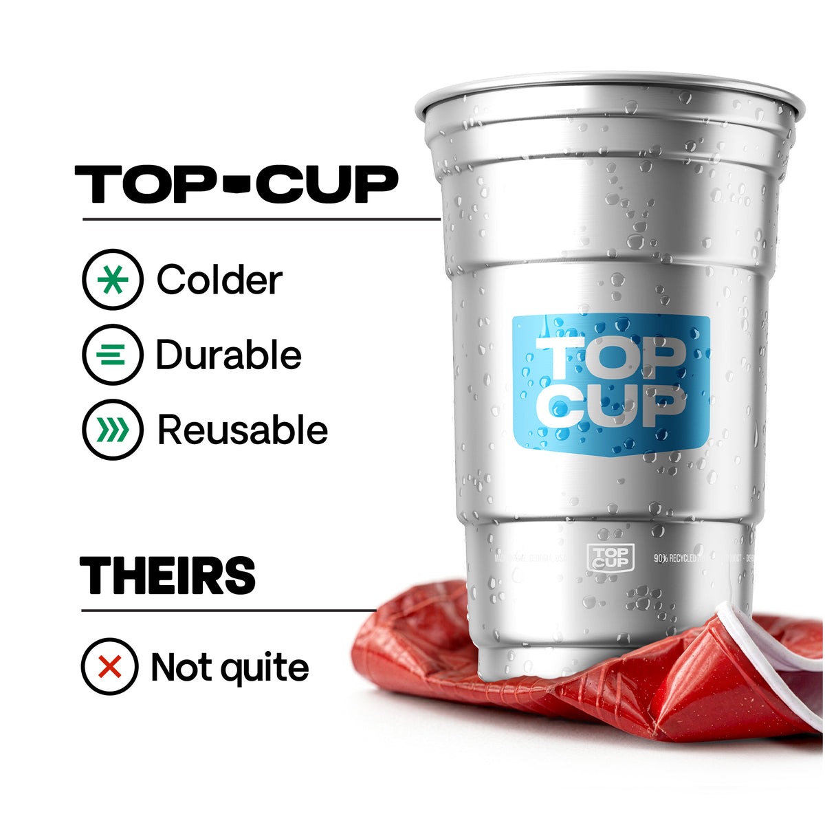 Top Cup Aluminum Party Cup