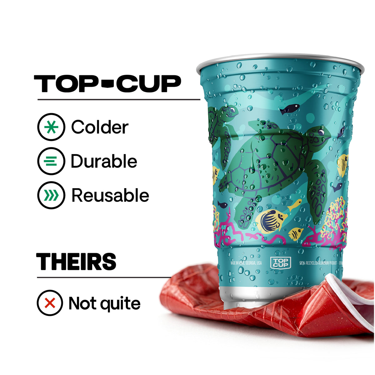 Kids Sea Design Aluminum Cup
