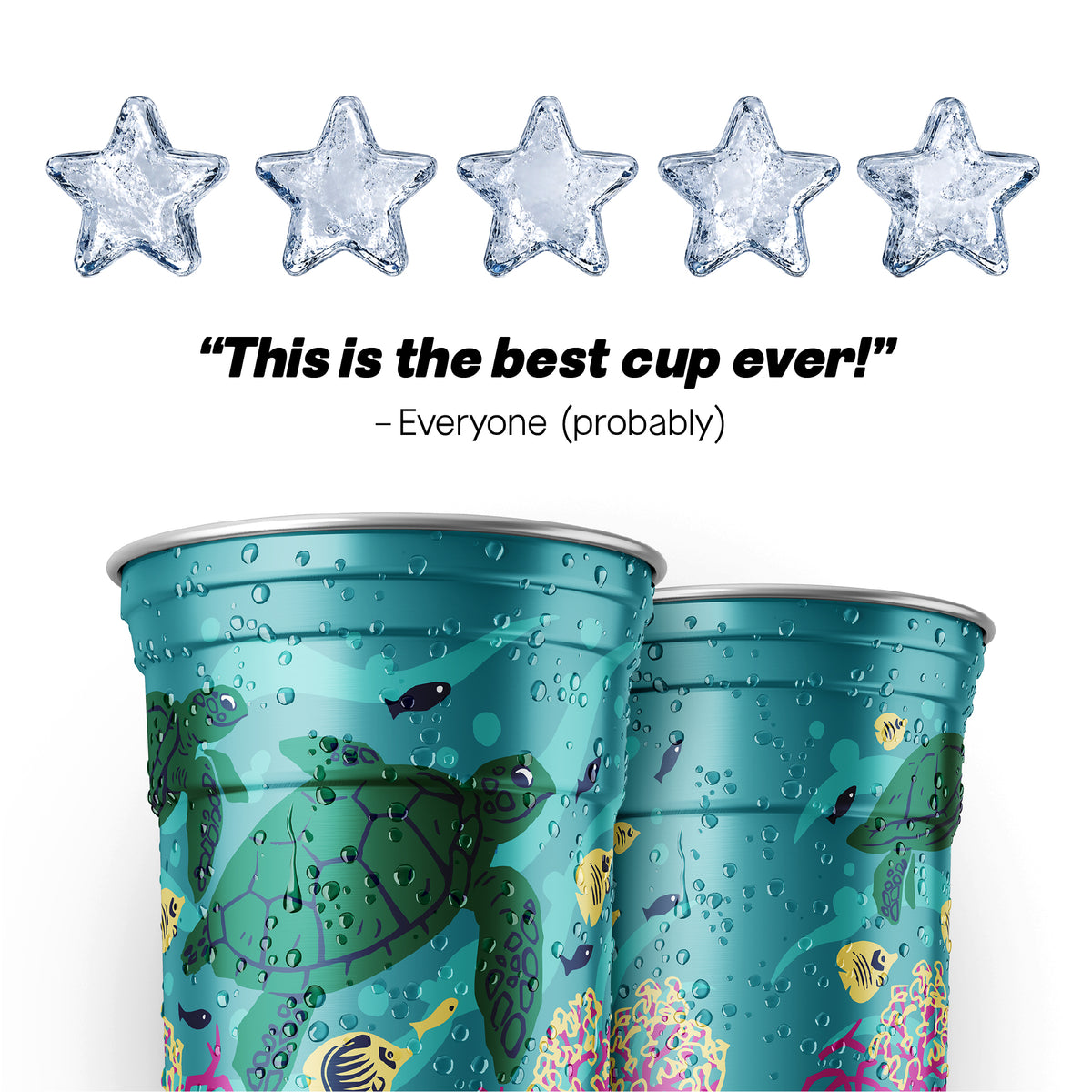 Kids Sea Design Aluminum Cup