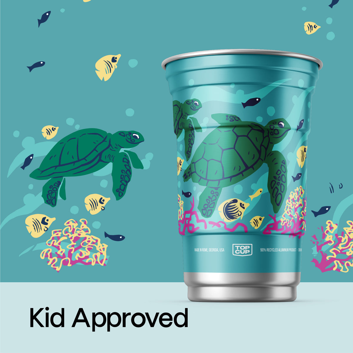 Kids Sea Design Aluminum Cup