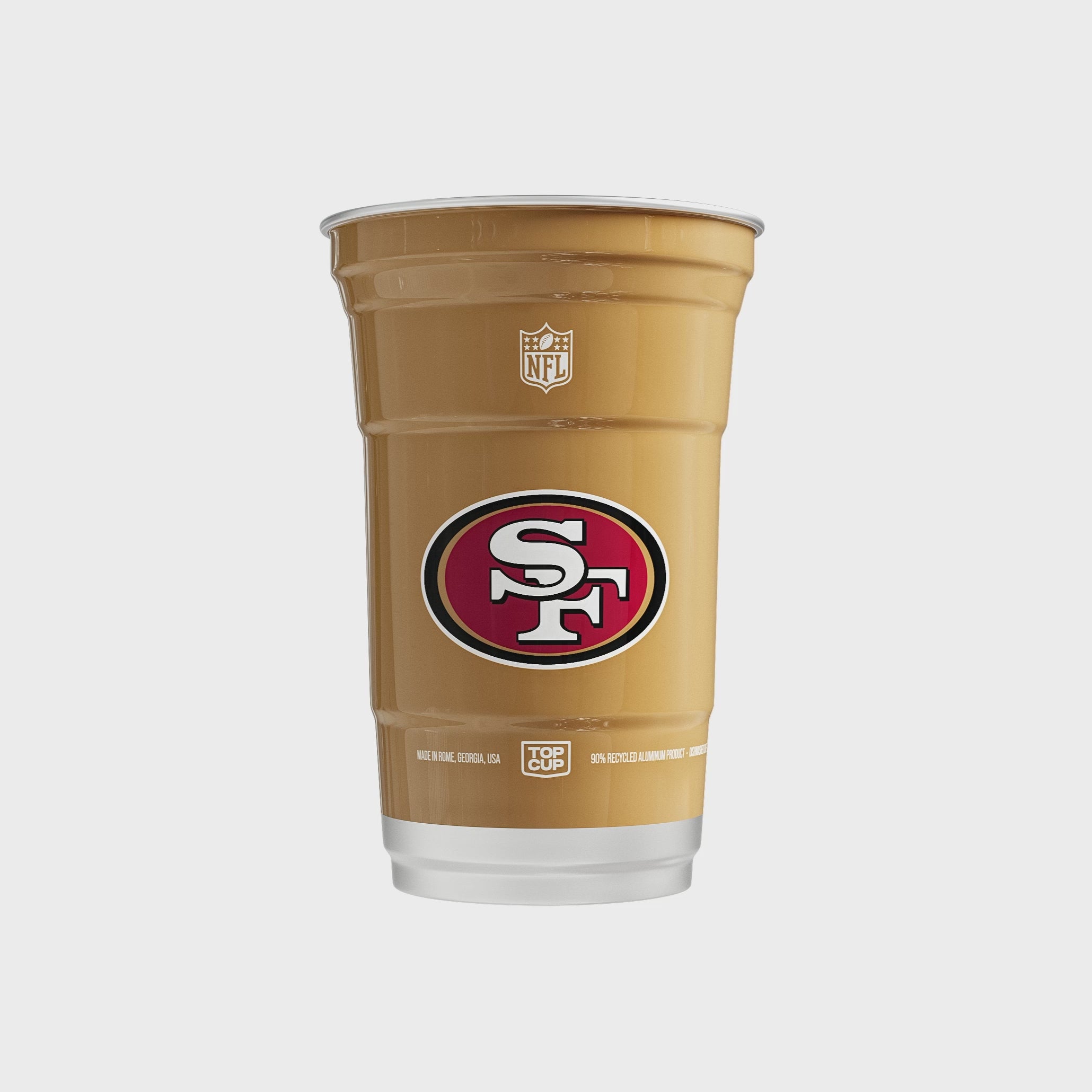 49ers coffee travel mug Top Cup San Francisco 49ers NFL Aluminum Cup – Top Cup Aluminum Cups