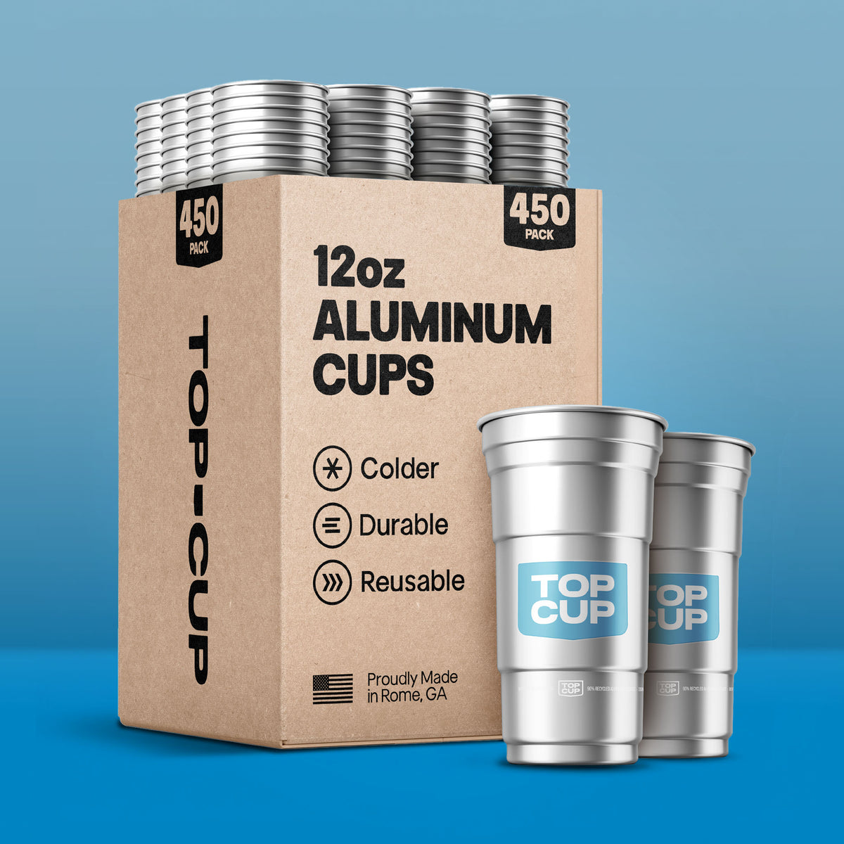 Top Cup Aluminum Cup Bulk Packs