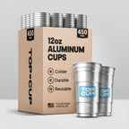Signature Blue Aluminum Cup — Bulk Pack