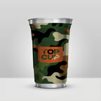 Top Cup Camo Design Aluminum Cup