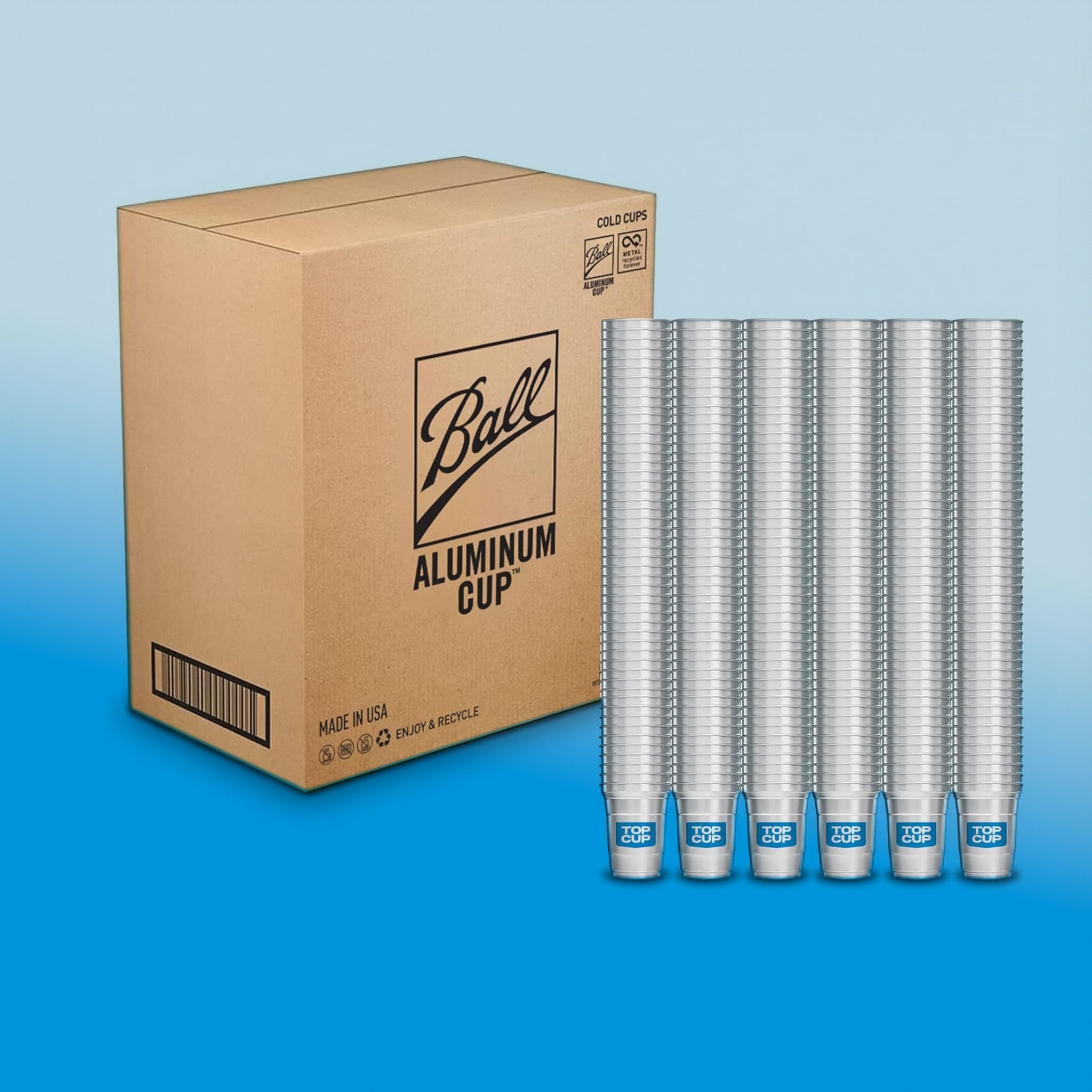 Top Cup Aluminum Cup Bulk Packs