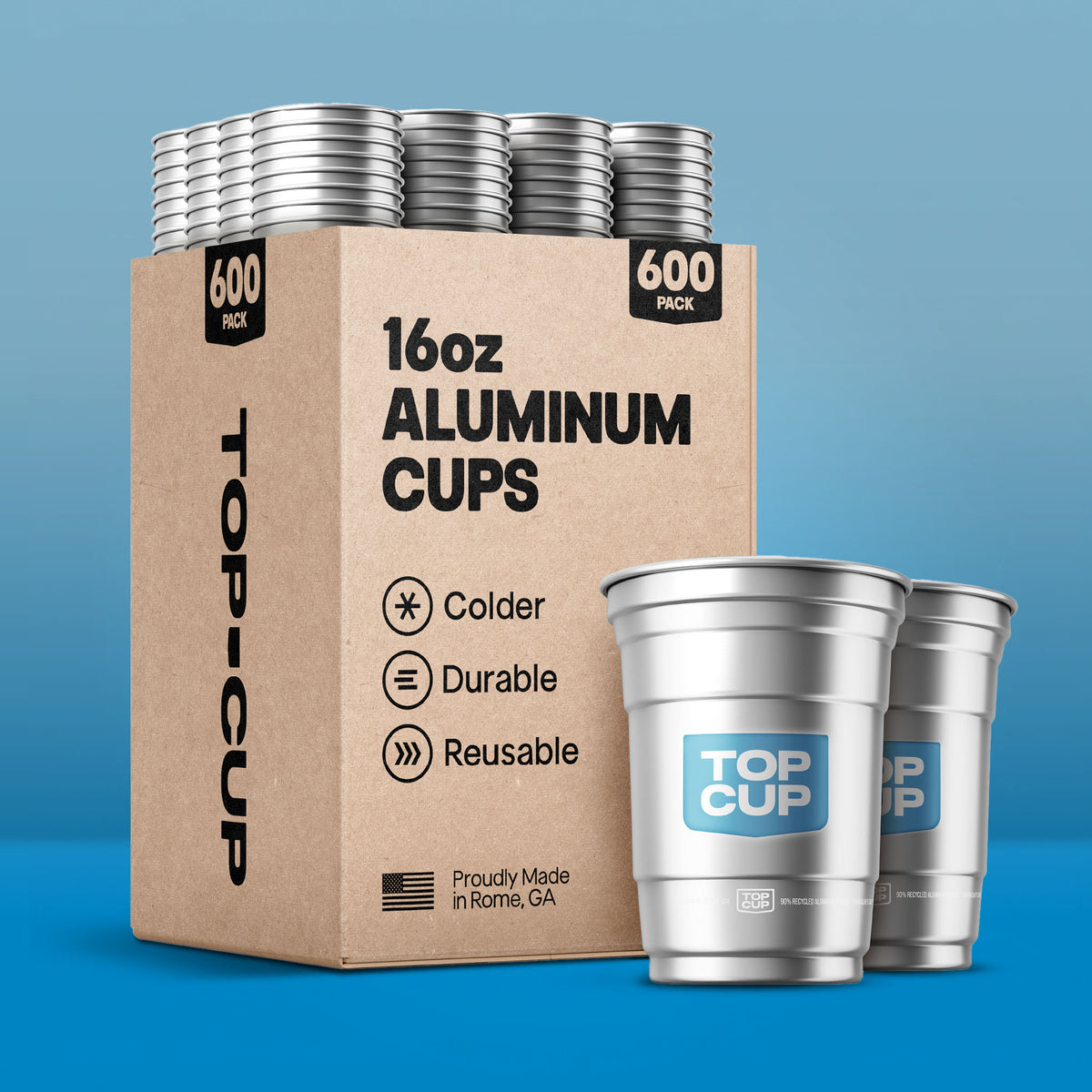 Top Cup Aluminum Cup Bulk Packs