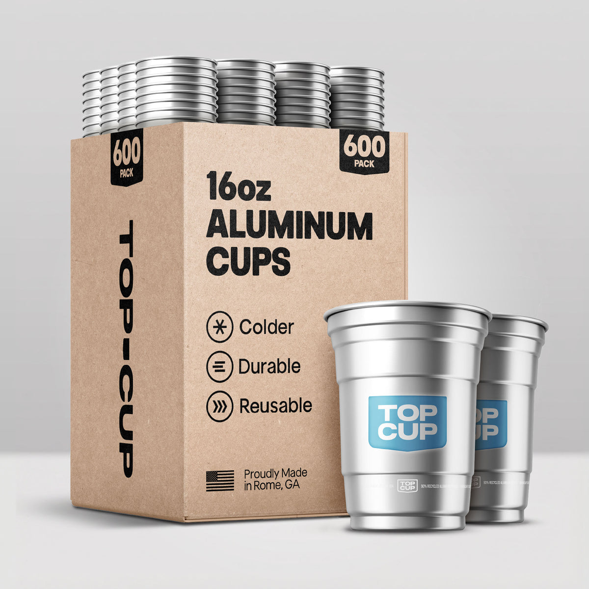 Top Cup Aluminum Cup Bulk Packs