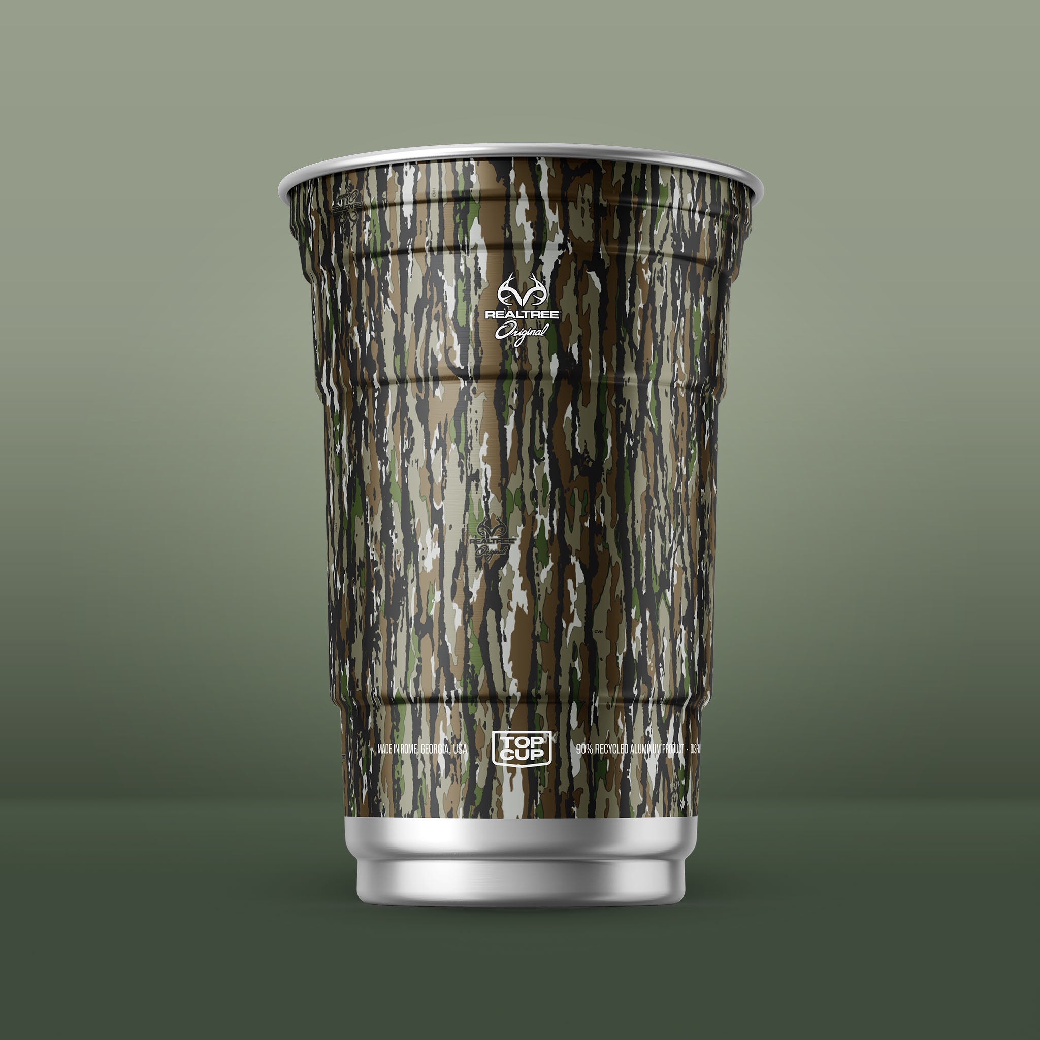 Top Cup Realtree Original Camo Aluminum Party Cups