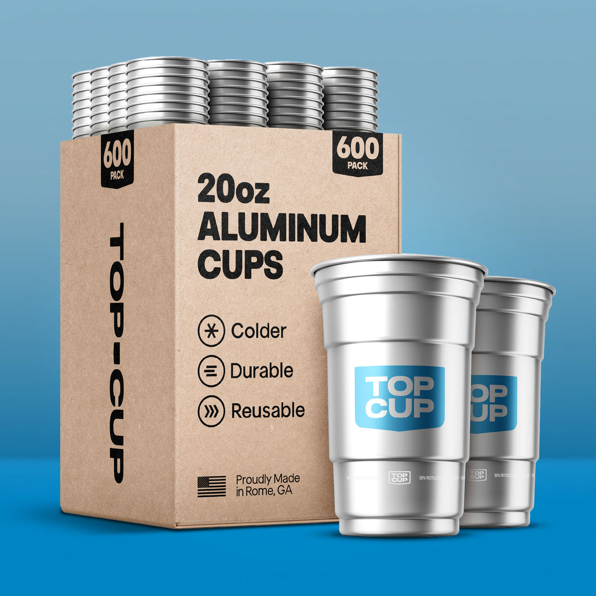 Top Cup Aluminum Cup Bulk Packs