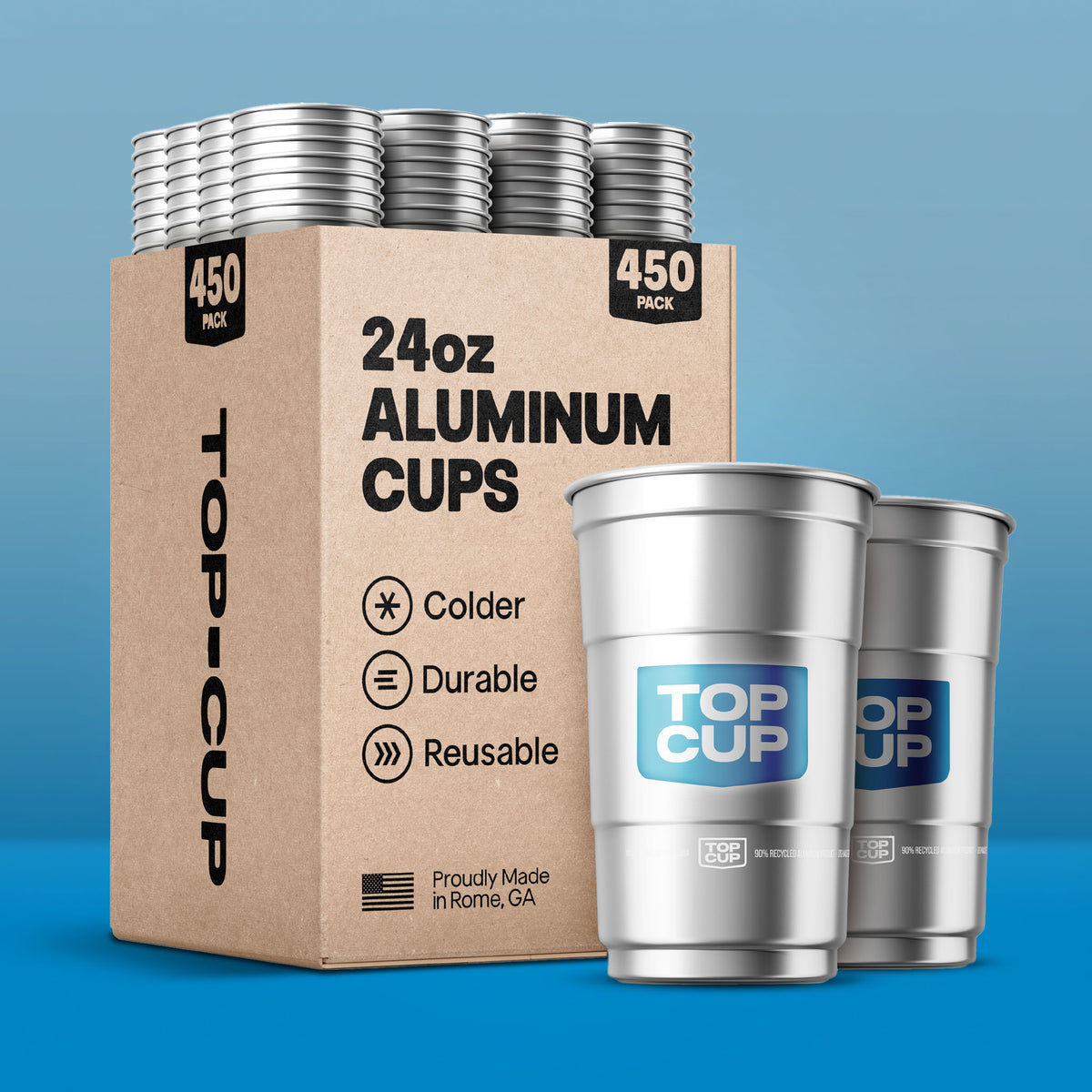 Top Cup Aluminum Cup Bulk Packs