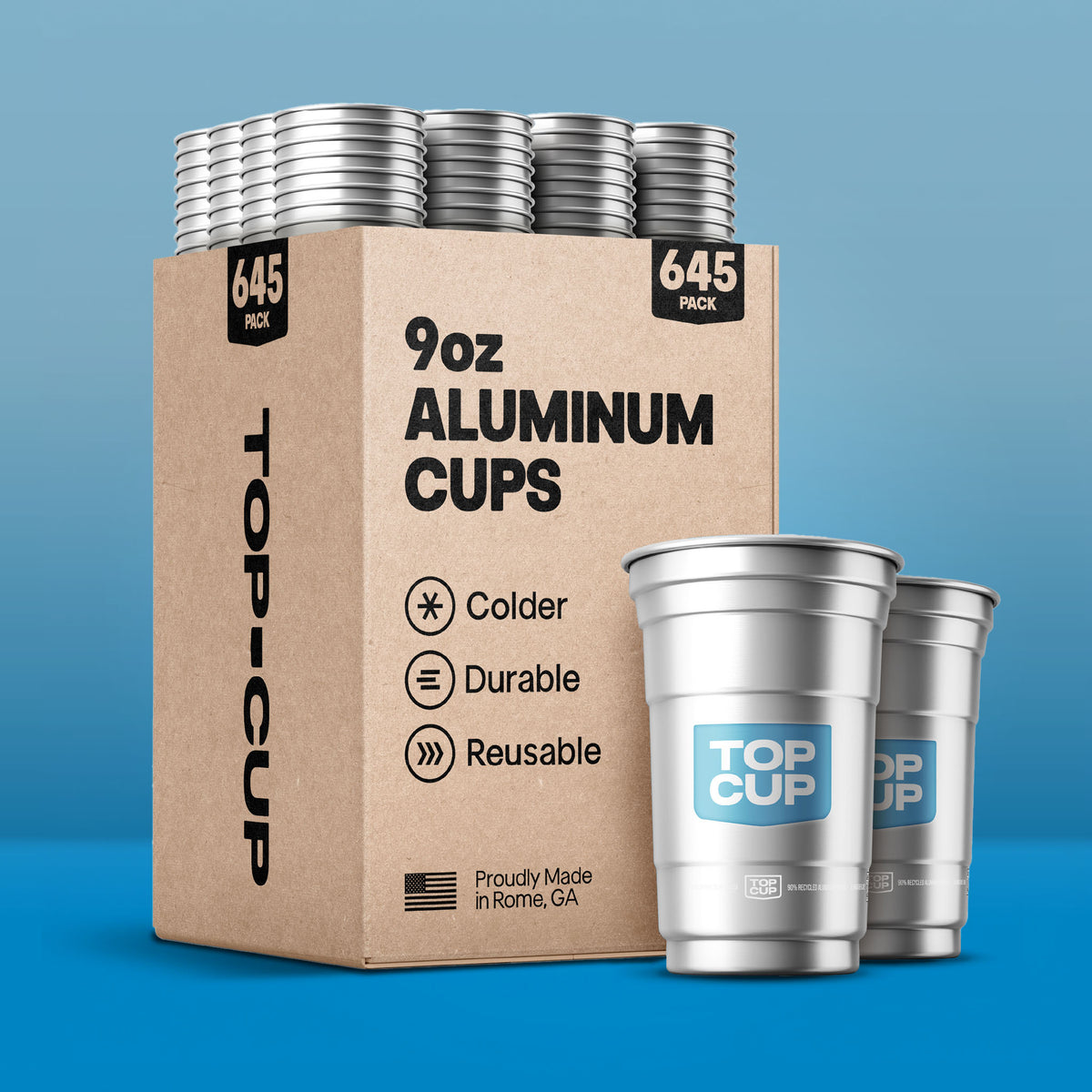 Top Cup Aluminum Cup Bulk Packs