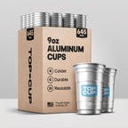 Signature Blue Aluminum Cup — Bulk Pack