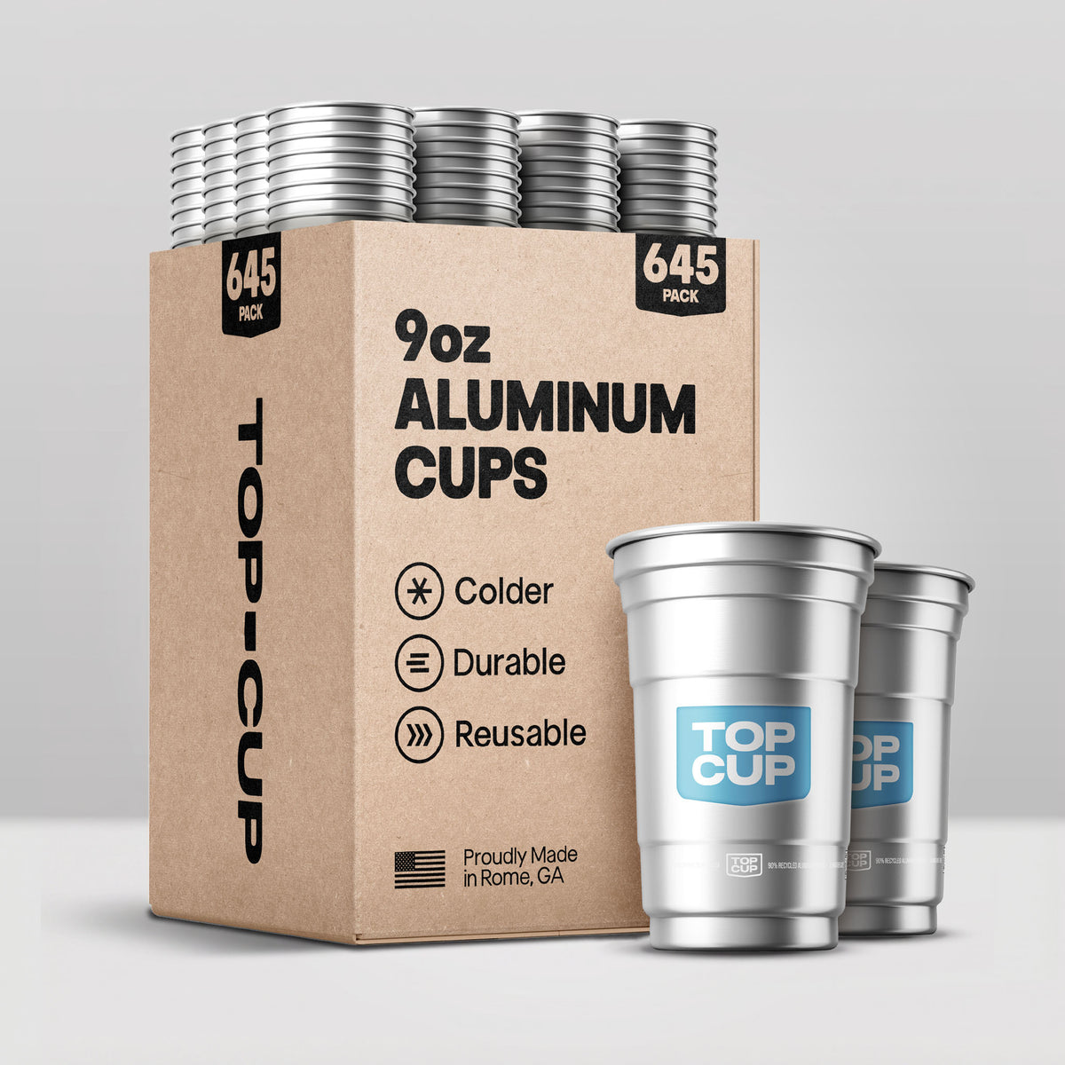 Top Cup Aluminum Cup Bulk Packs