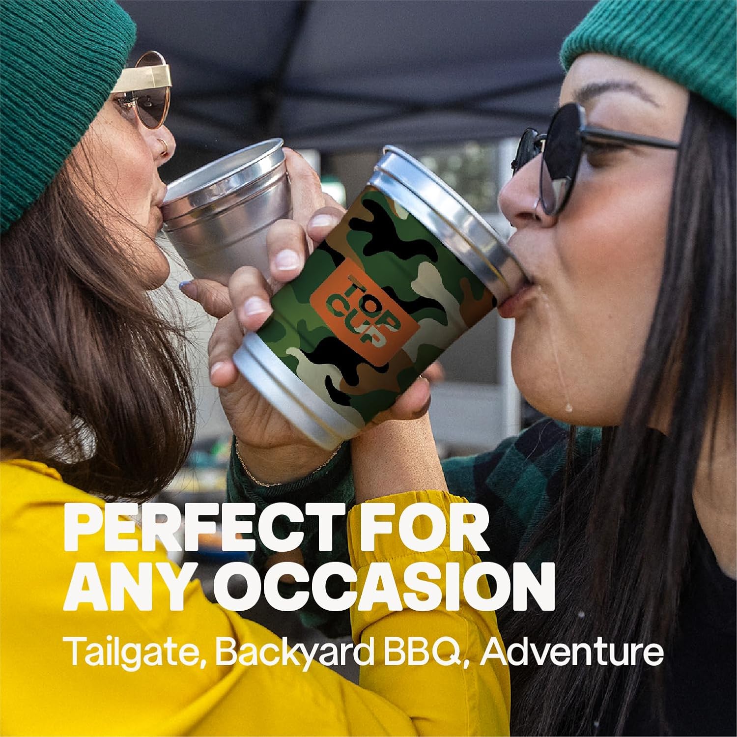 Top Cup Camo Design Aluminum Cup