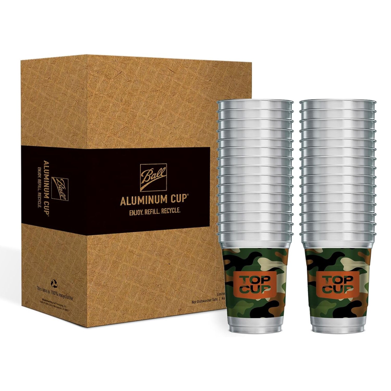 Top Cup Camo Design Aluminum Cup