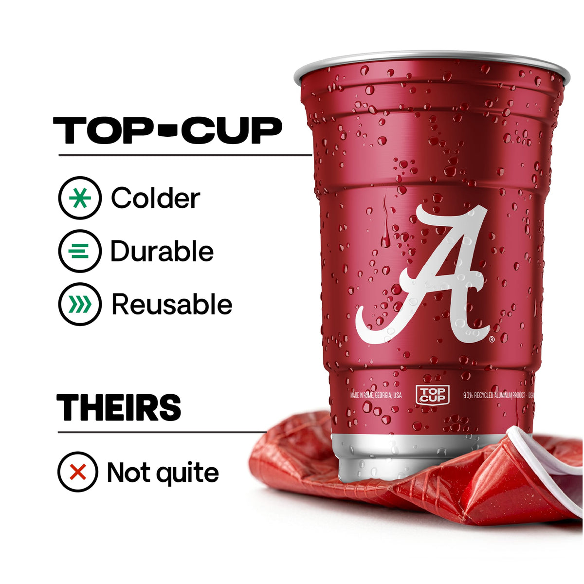 University of Alabama NCAA Aluminum Cup