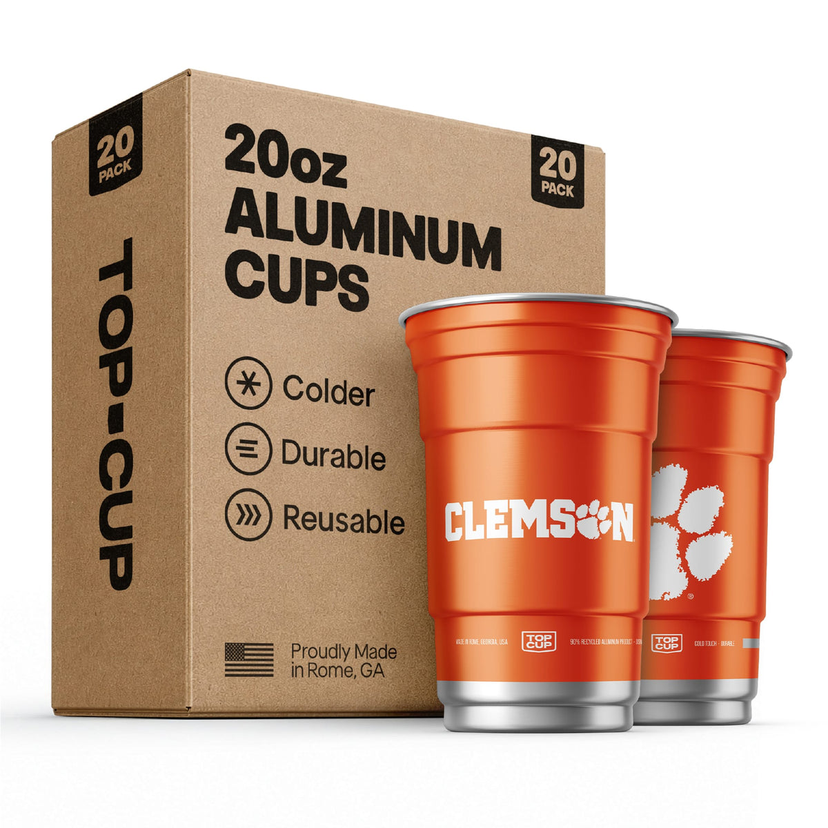 Clemson University NCAA Aluminum Cup