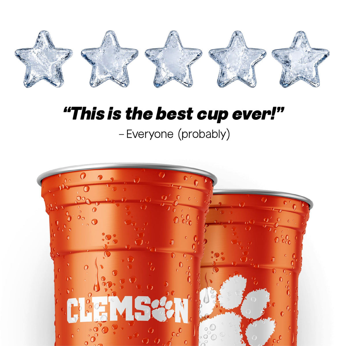 Clemson University NCAA Aluminum Cup
