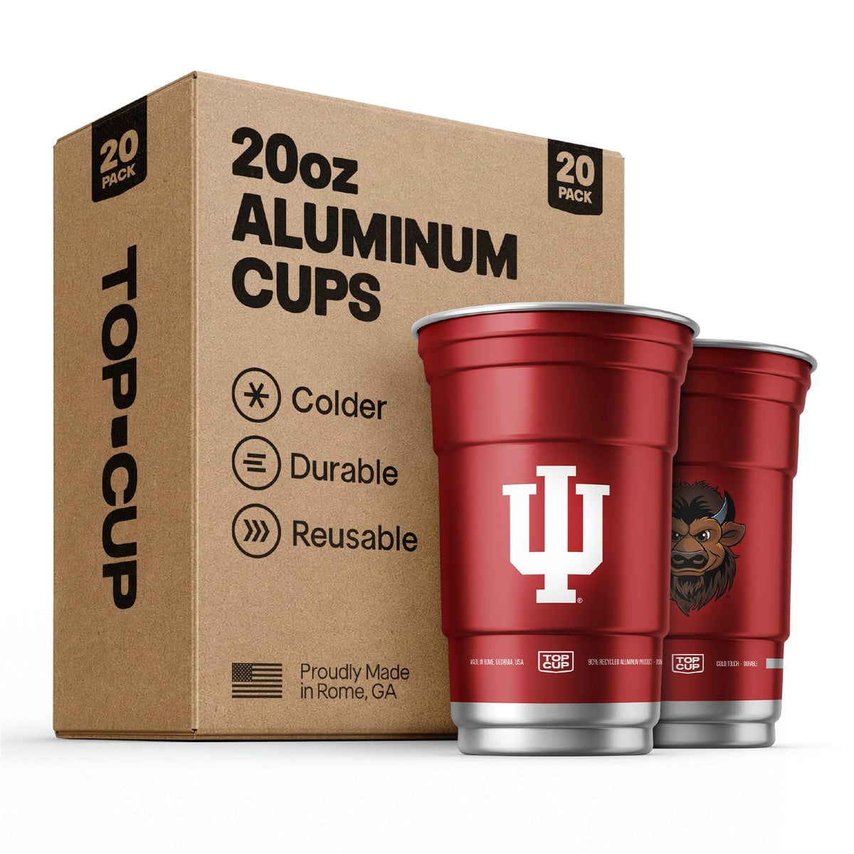 Indiana University NCAA Aluminum Cup