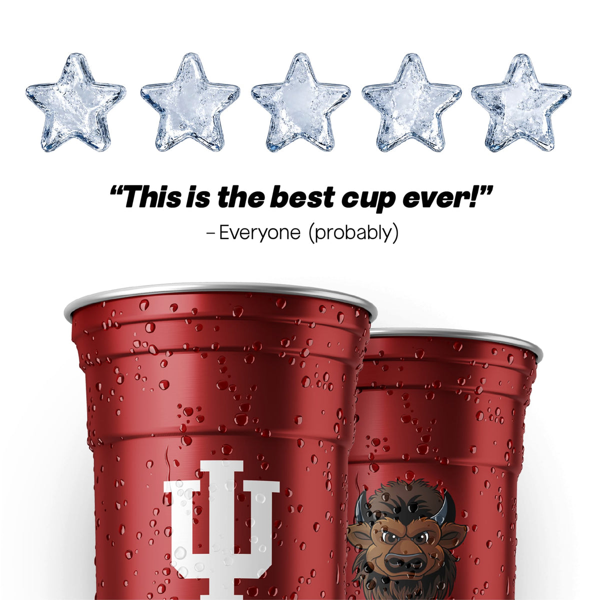 Indiana University NCAA Aluminum Cup
