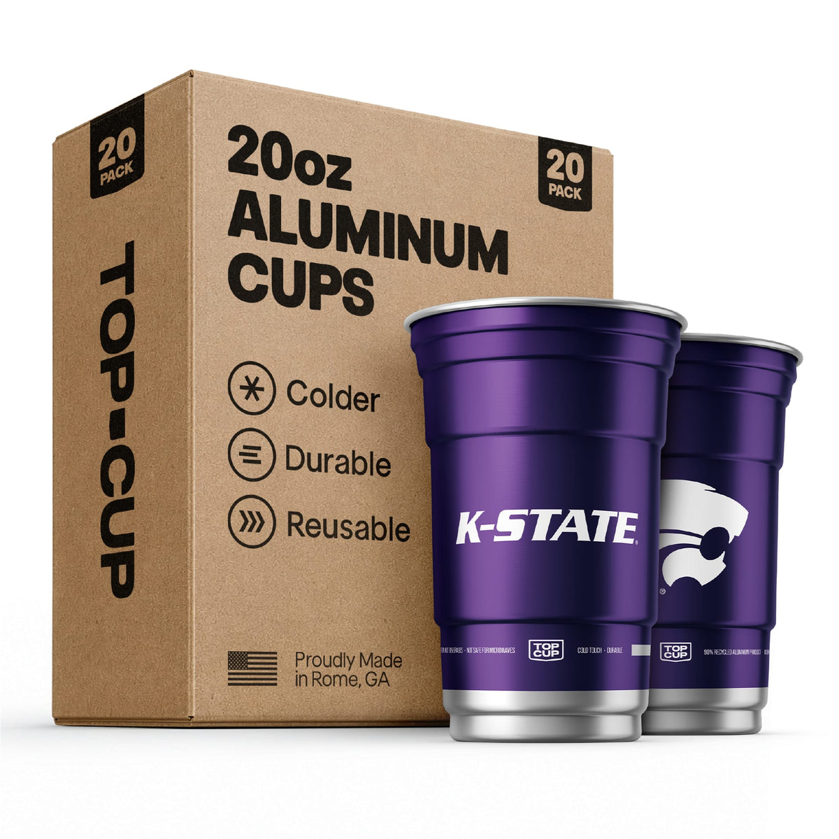 Kansas State University NCAA Aluminum Cup