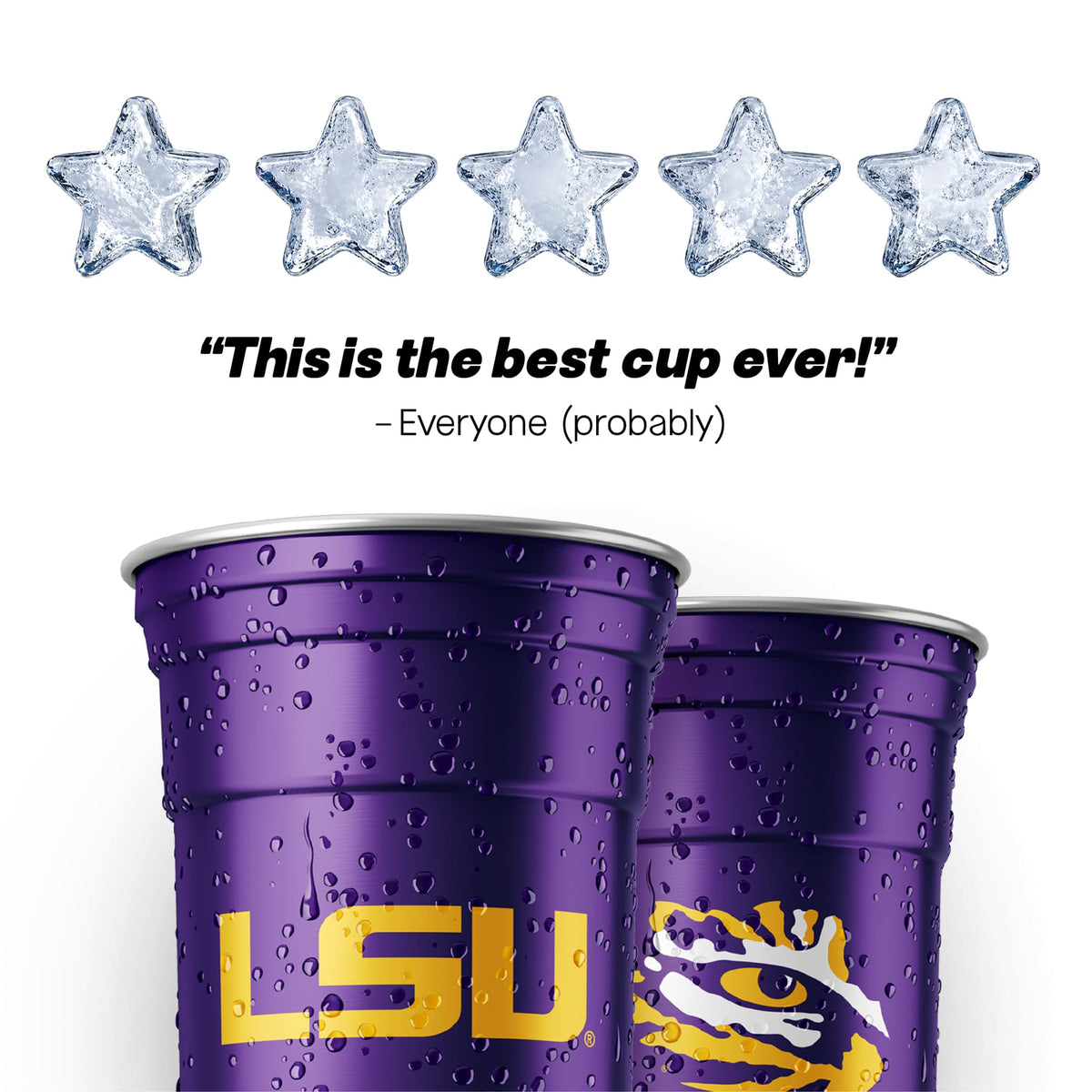 LSU NCAA Aluminum Cup