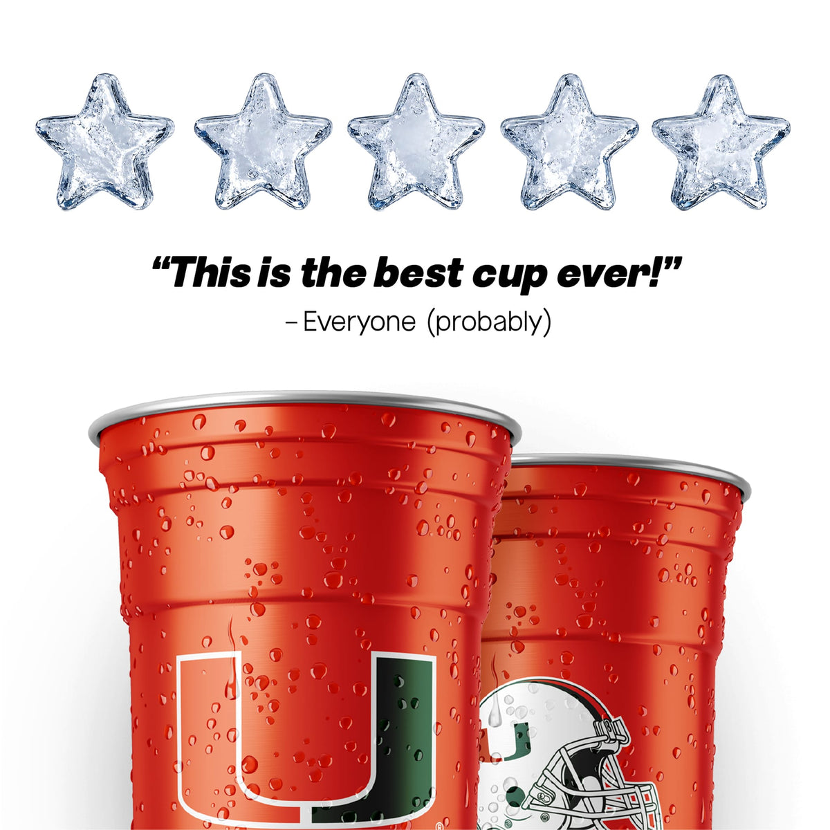 University of Miami NCAA Aluminum Cup