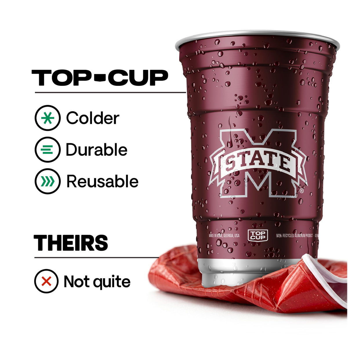 Mississippi State University NCAA Aluminum Cup