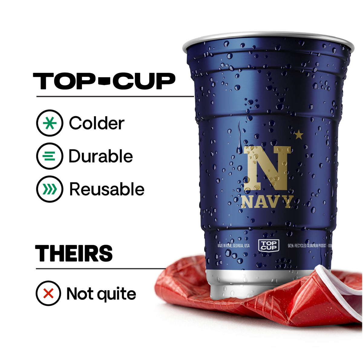 United States Naval Academy NCAA Aluminum Cup