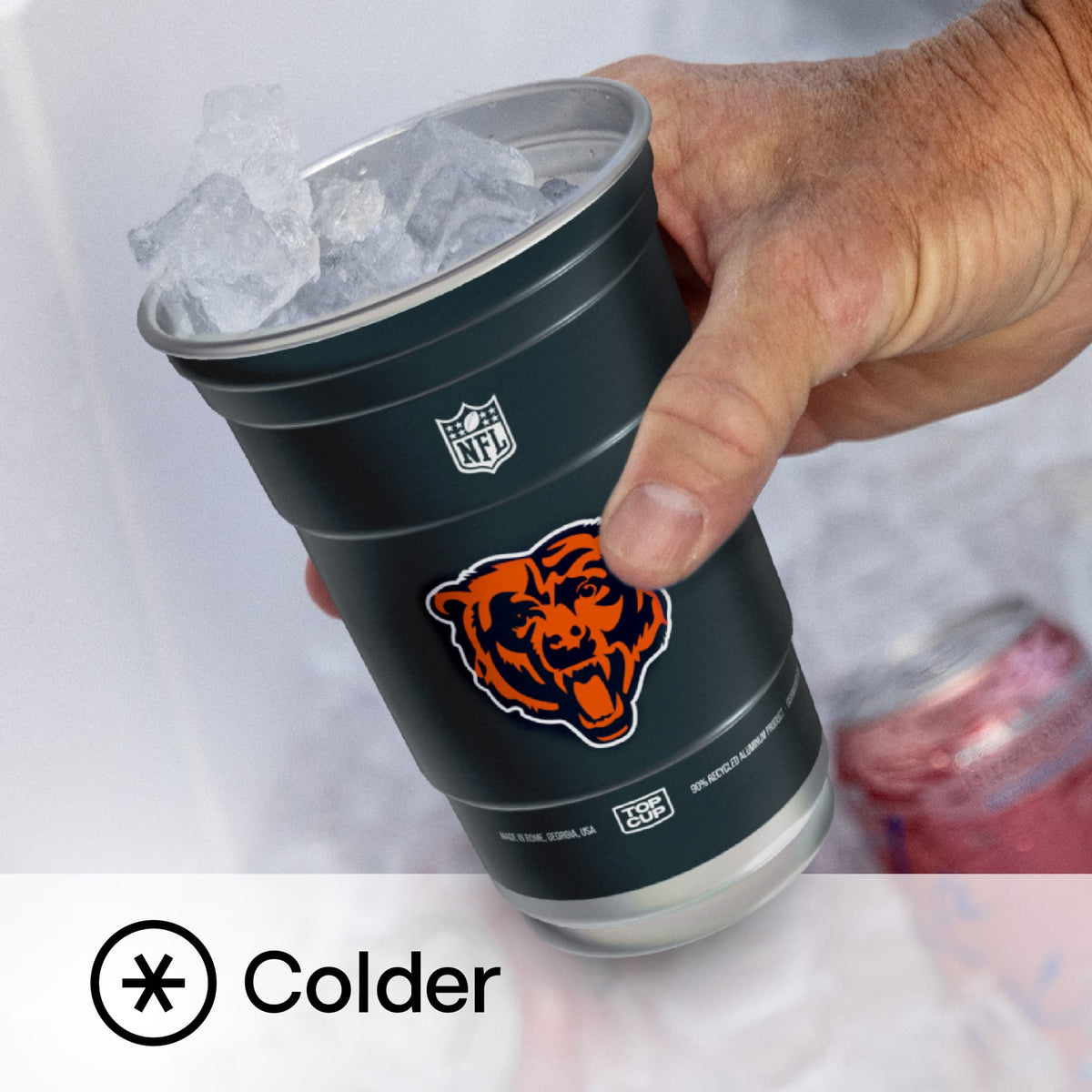 Top Cup Chicago Bears NFL Aluminum Cup