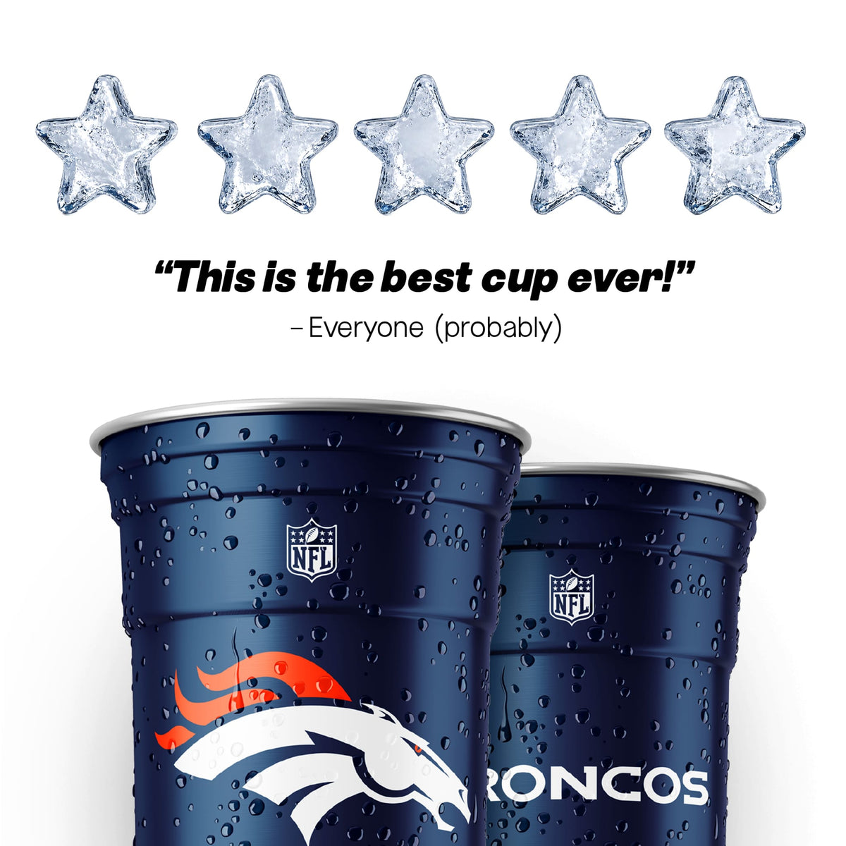 Top Cup Denver Broncos NFL Aluminum Cup