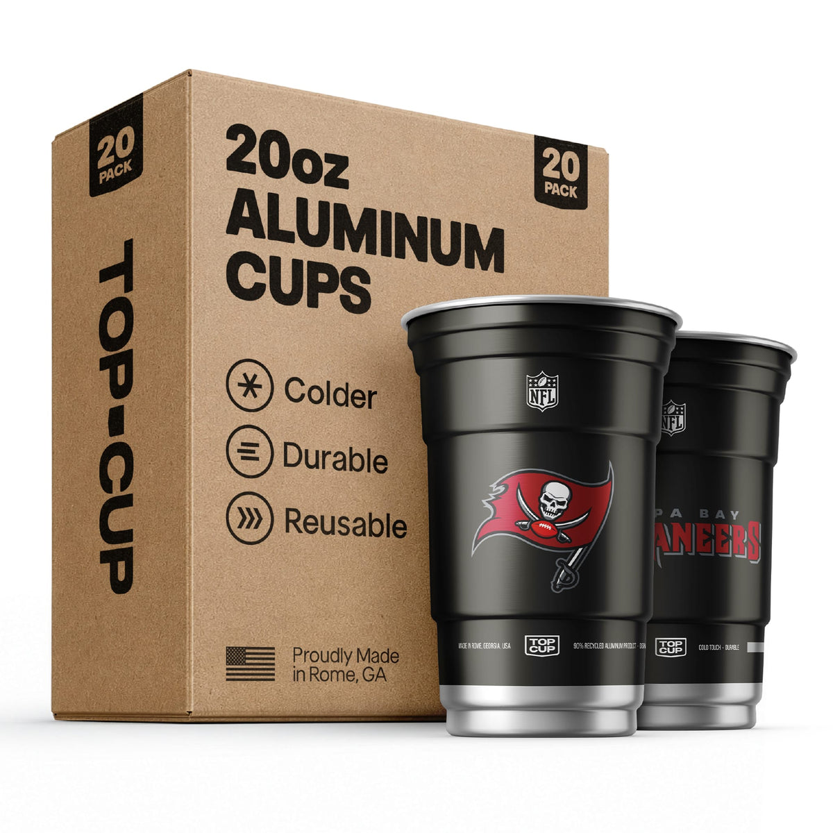 Top Cup Tampa Bay Buccaneers NFL Aluminum Cup