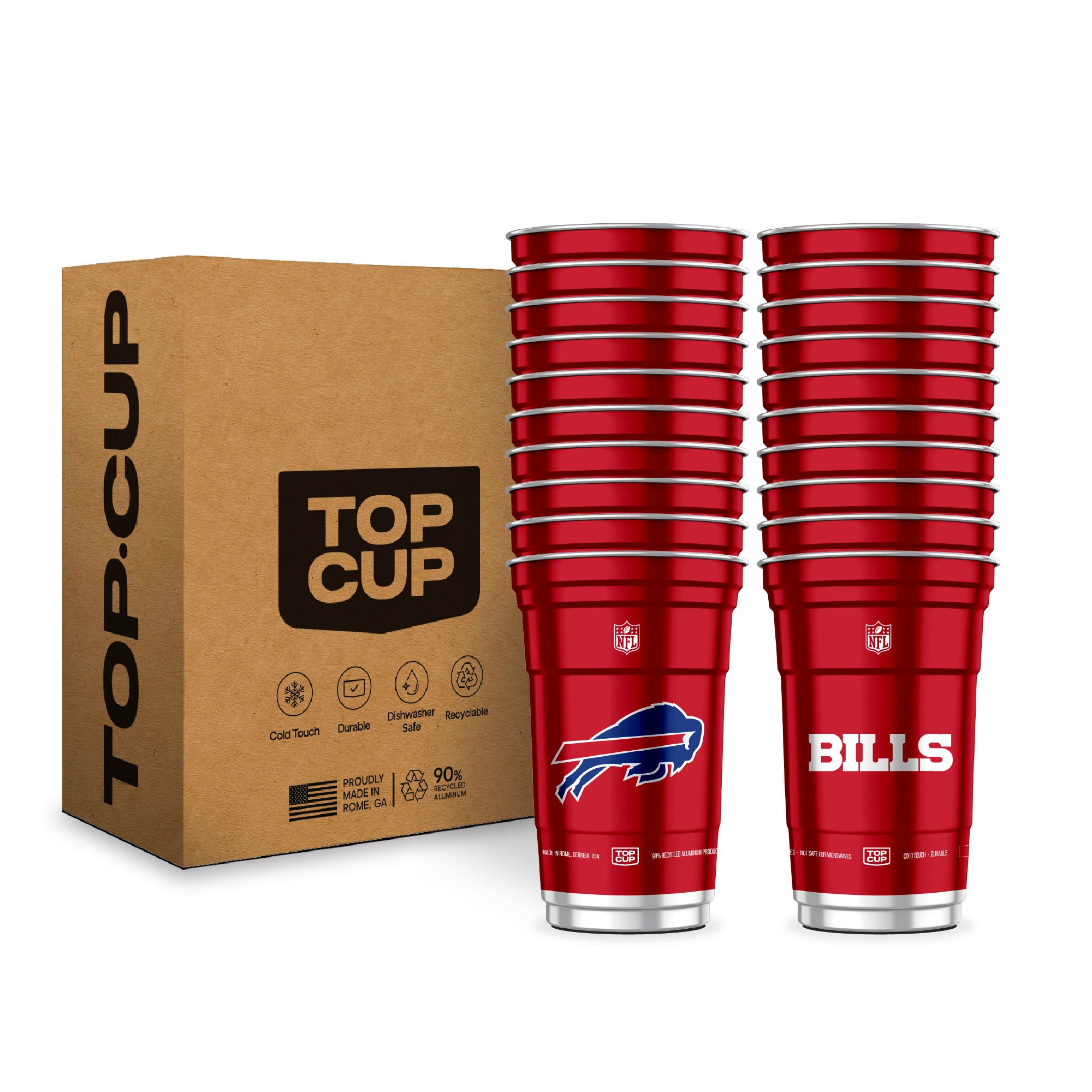 Top Cup Buffalo Bills NFL Aluminum Cup