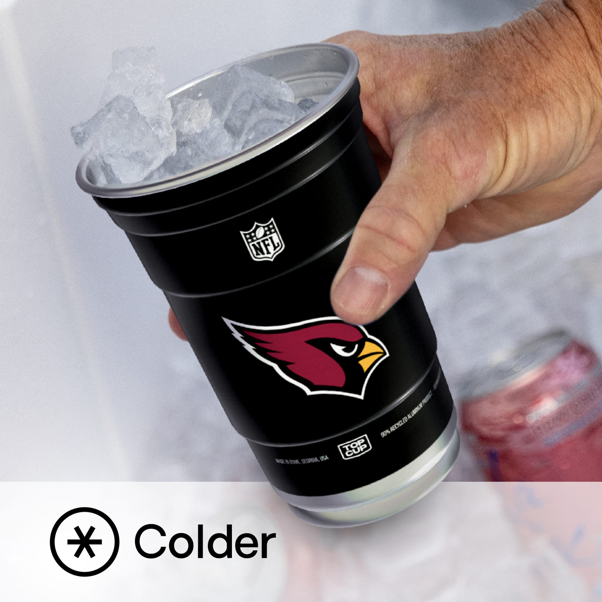 Top Cup Arizona Cardinals NFL Aluminum Cup