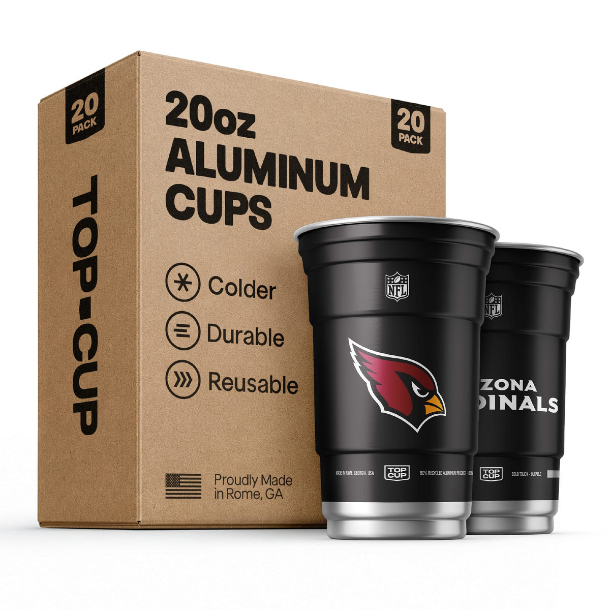 Top Cup Arizona Cardinals NFL Aluminum Cup