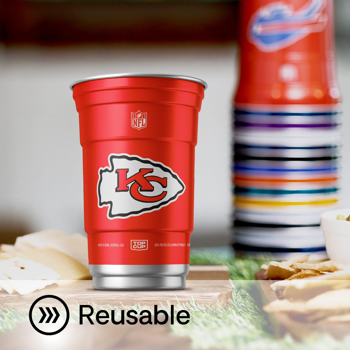 Top Cup Kansas City Chiefs NFL Aluminum Cup