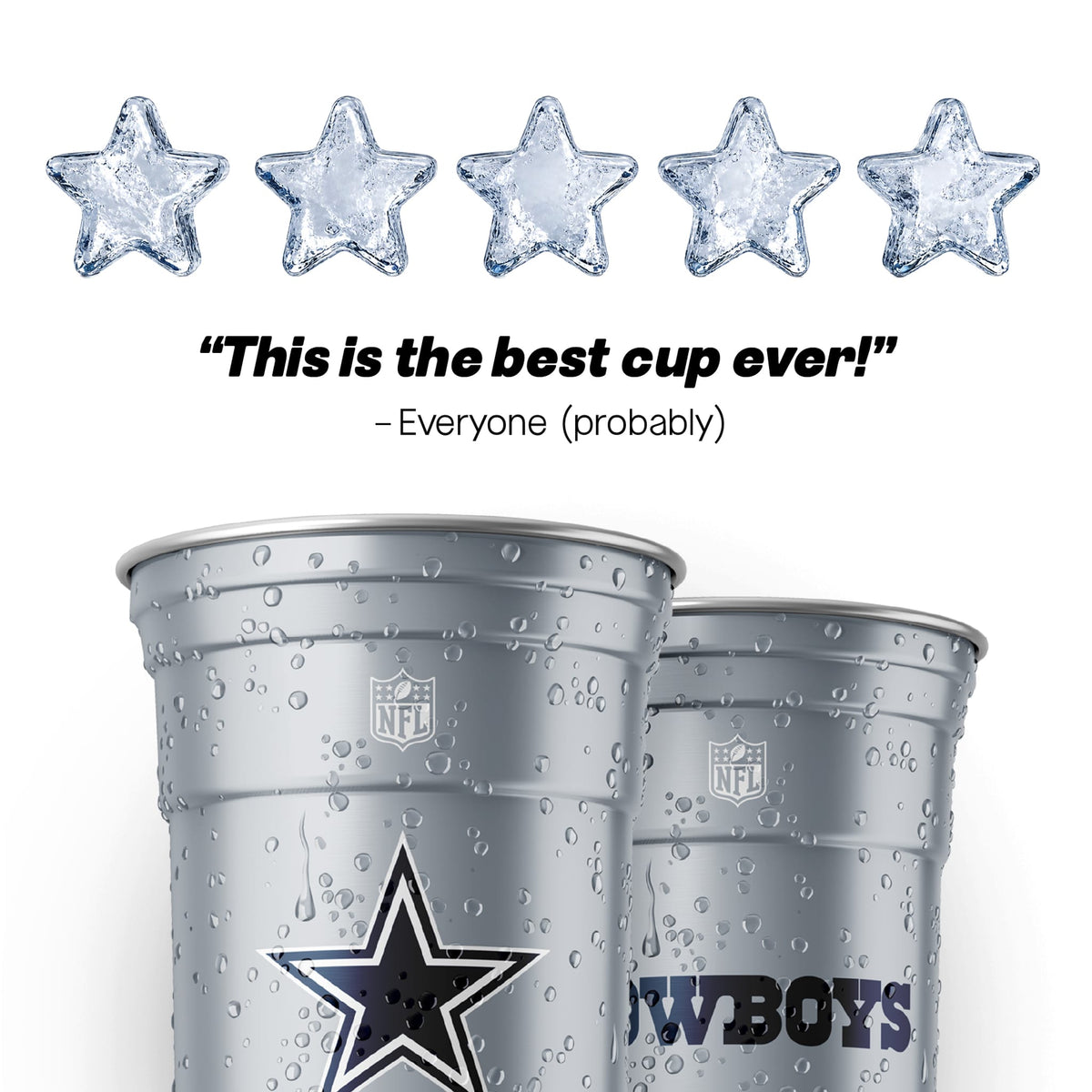 Top Cup Dallas Cowboys NFL Aluminum Cup