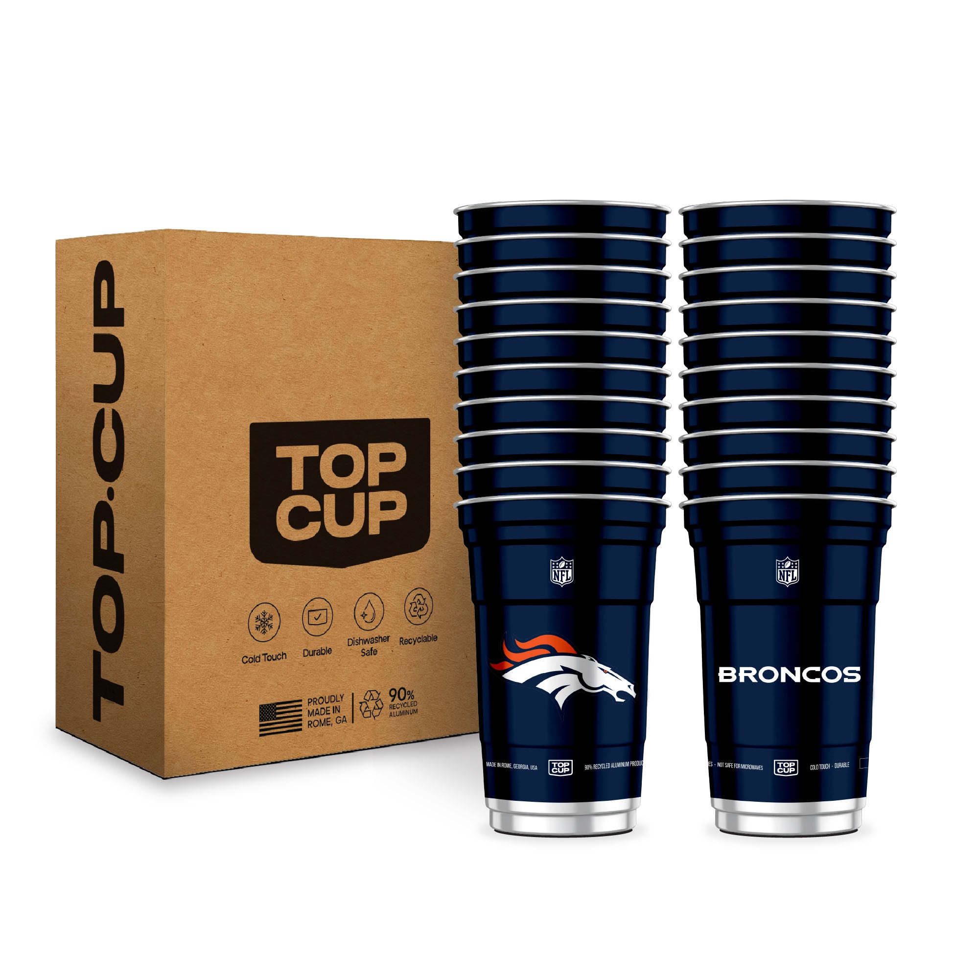 Top Cup Denver Broncos NFL Aluminum Cup