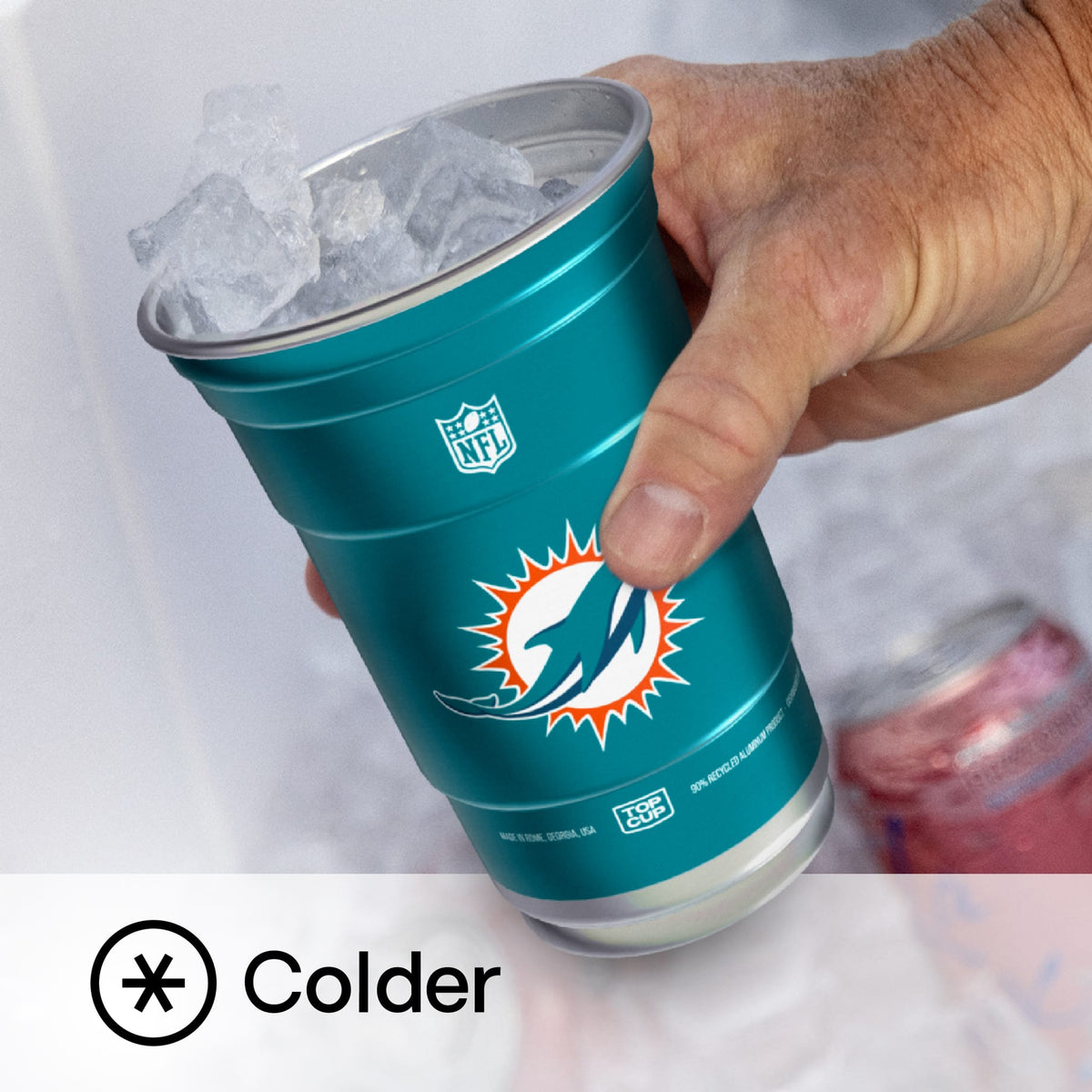 Top Cup Miami Dolphins NFL Aluminum Cup