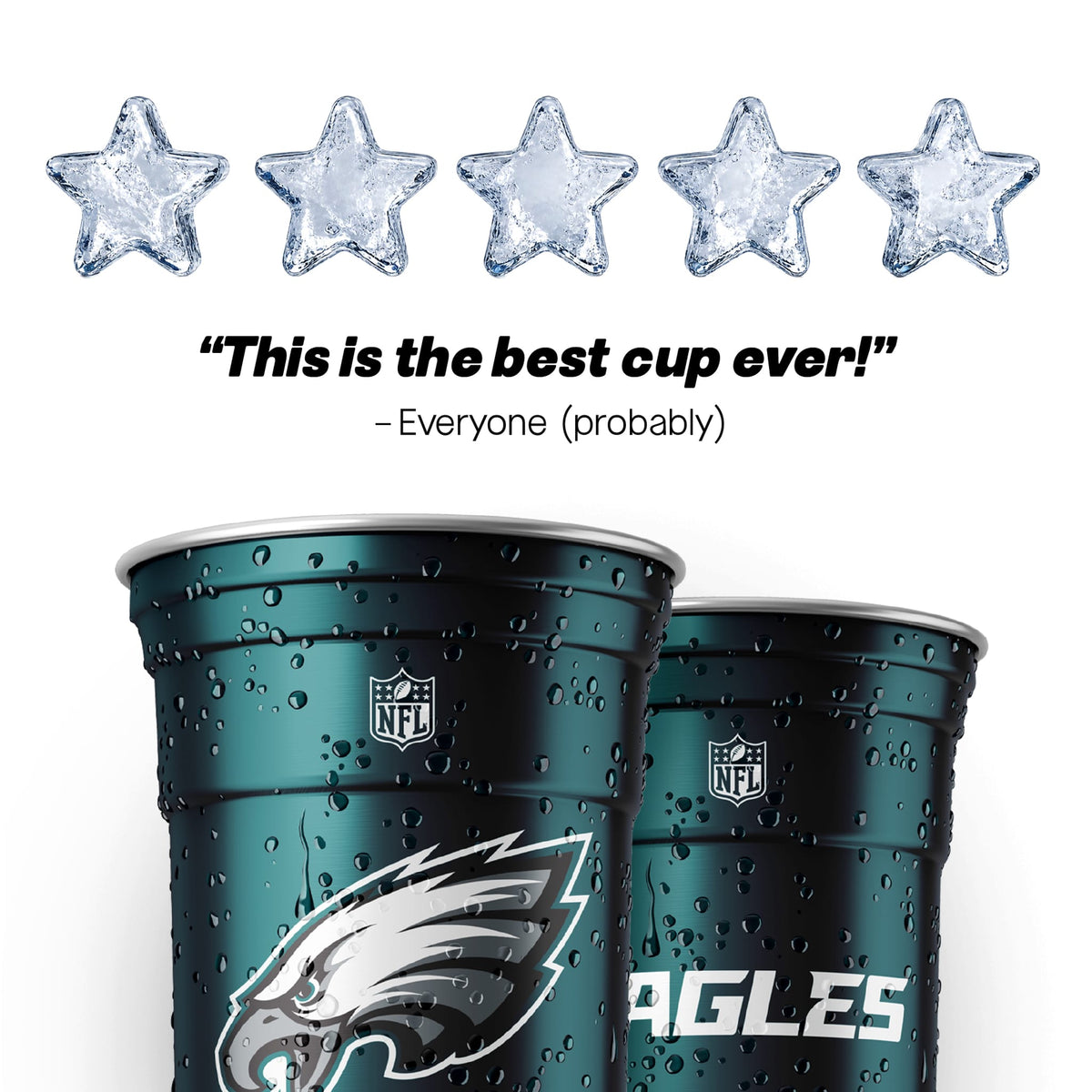 Top Cup Philadelphia Eagles NFL Aluminum Cup