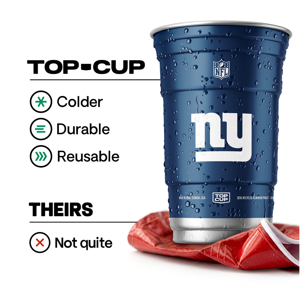 Top Cup New York Giants NFL Aluminum Cup