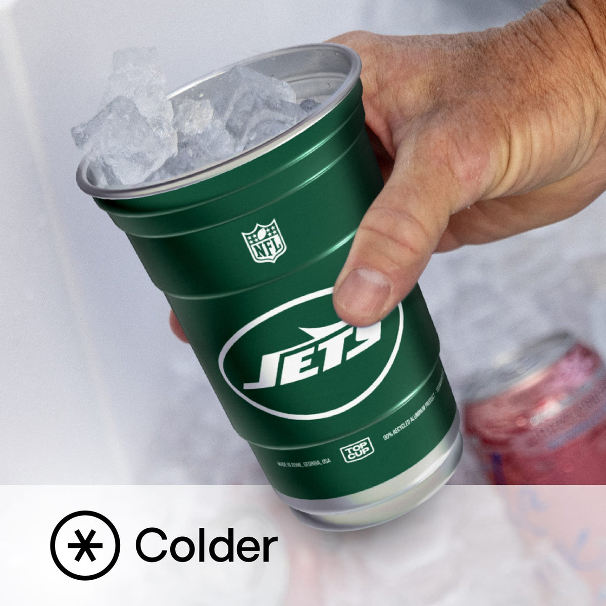 Top Cup New York Jets NFL Aluminum Cup