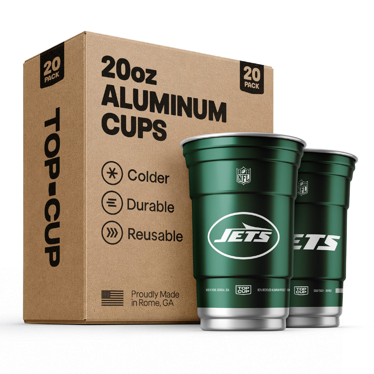 Top Cup New York Jets NFL Aluminum Cup