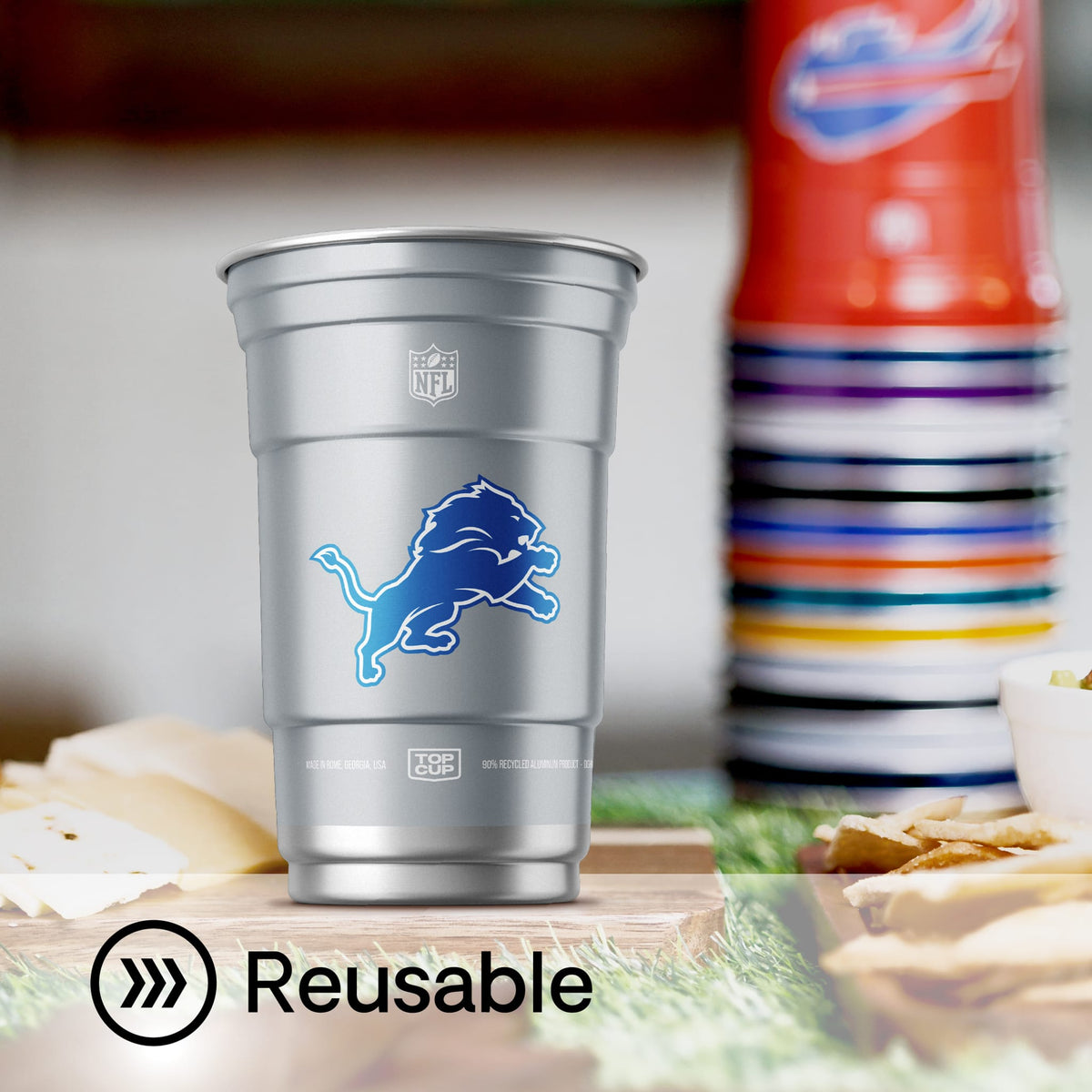 Top Cup Detroit Lions NFL Aluminum Cup