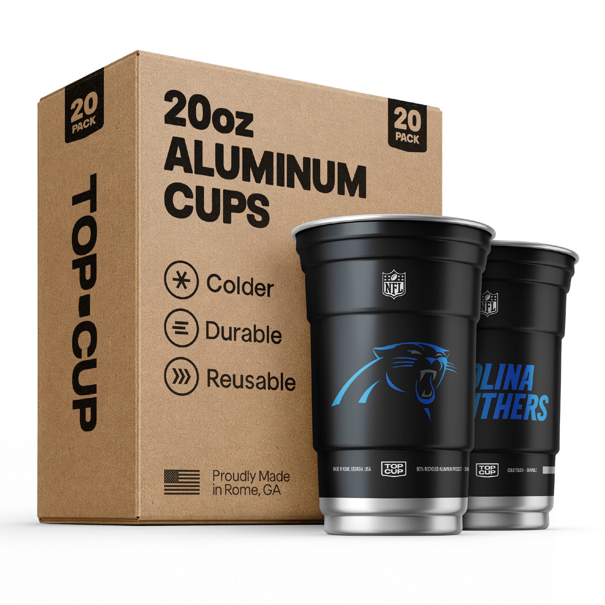 Top Cup Carolina Panthers NFL Aluminum Cup
