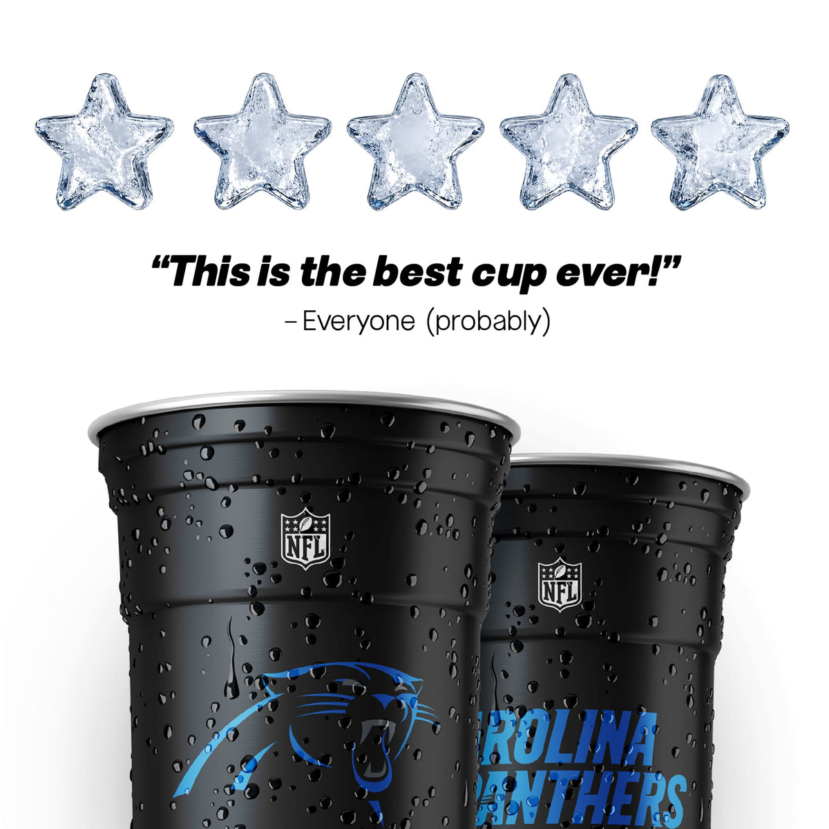 Top Cup Carolina Panthers NFL Aluminum Cup